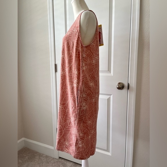 Orvis Womens Floral Sleeveless Linen blend Dress Small Coastal Grandma Lagenlook - Picture 5 of 12